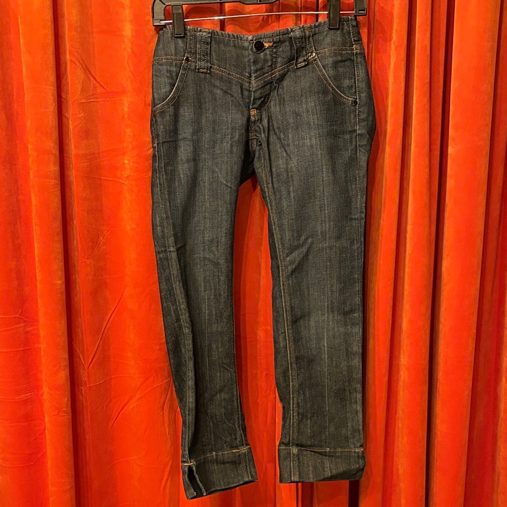 Bebe Indigo Denim Capris